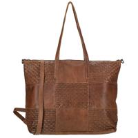 Enrico Benetti Leren Shopper/Schoudertas Sicily Cognac