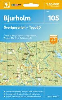 Wandelkaart - Topografische kaart 105 Sverigeserien Bjurholm | Norstedts
