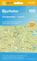 Wandelkaart - Topografische kaart 105 Sverigeserien Bjurholm | Norstedts