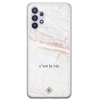 Samsung Galaxy A32 5G siliconen hoesje - C'est la vie Samsung Galaxy A32 5G siliconen hoesje - C'est la vie