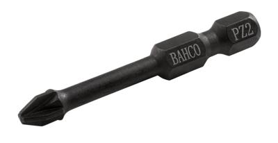 Bahco Torsiebit 1/4" | heavy-duty | voor Pozidriv schroeven | PZ2 x 50 mm - retailverpakking - 66IM/50PZ2-2P