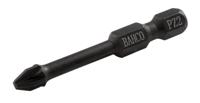 Bahco Torsiebit 1/4" | heavy-duty | voor Pozidriv schroeven | PZ3 x 50 mm - retailverpakking - 66IM/50PZ3-2P
