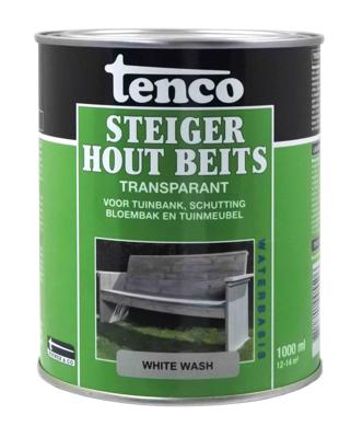 Steigerhoutbeits white wash 1l verf/beits - Tenco