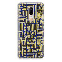 Majorelle Blue Print: OnePlus 6 Transparant Hoesje