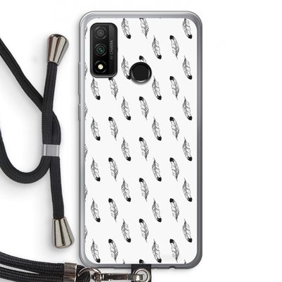 Pluimen: Huawei P Smart (2020) Transparant Hoesje met koord