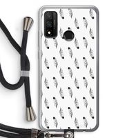Pluimen: Huawei P Smart (2020) Transparant Hoesje met koord
