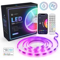 Lideka - LED Strip 5m RGB - Afstandsbediening - Gaming Lichtstrip met App - 300 LED's - Knipbaar - Ook Voor TV - thumbnail