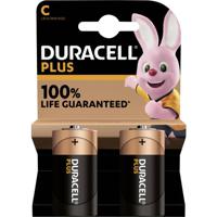 Duracell Plus-C K2 C batterij (baby) Alkaline 1.5 V 9.8 Ah 2 stuk(s) - thumbnail