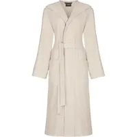 Cawö Cawö Home Dames Badjas met Capuchon 6227 travertin XL