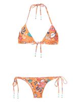 Amir Slama bikini à imprimé graphique - Orange - thumbnail