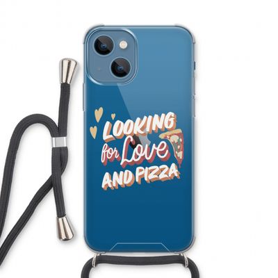 Pizza is the answer: iPhone 13 Transparant Hoesje met koord