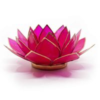 Lotus Sfeerlicht Fuchsia Goudrand - thumbnail