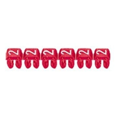 Legrand kabel-/adercod etiket CAB 3, kunststof, groen, br 8mm, 4-6mm