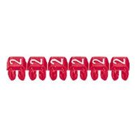 Legrand kabel-/adercod etiket CAB 3, kunststof, groen, br 8mm, 4-6mm - thumbnail