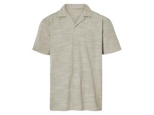 LIVERGY Heren overhemd (Beige, XL)