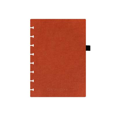 Correctbook losse omslag - A5 Linnen Hardcover Rusty Red | met penlus
