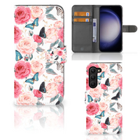 Samsung Galaxy S23 Plus Hoesje Butterfly Roses