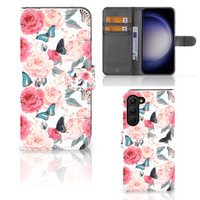 Samsung Galaxy S23 Plus Hoesje Butterfly Roses - thumbnail