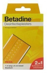 Betadine Desinfecterende pleister 1 m x 6 cm (1 st)