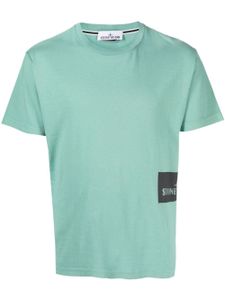 Stone Island t-shirt en coton à logo imprimé - Vert