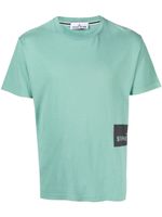 Stone Island t-shirt en coton à logo imprimé - Vert