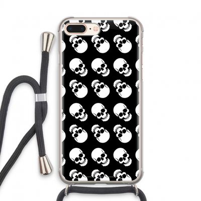Musketon Skulls: iPhone 8 Plus Transparant Hoesje met koord