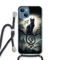 Moonlight Companions: iPhone 13 mini Transparant Hoesje met koord
