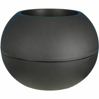 Bloempot Riviera Zwart Plastic Cirkelvormig Klot Ø 50 cm