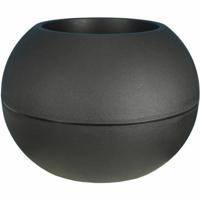 Bloempot Riviera Zwart Plastic Cirkelvormig Klot Ø 50 cm
