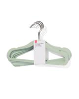 HEMA Kledinghanger Klein Velours Mint - 6 Stuks HEMA Kledinghanger Klein Velours Mint - 6 Stuks