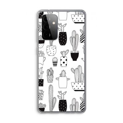 Cactusmotief: Samsung Galaxy A72 Transparant Hoesje