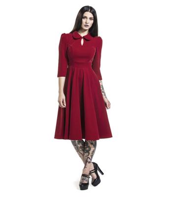 27% korting | Hearts & Roses Velvet Tea Dress Red-L 27% korting | Hearts & Roses Velvet Tea Dress Red-L