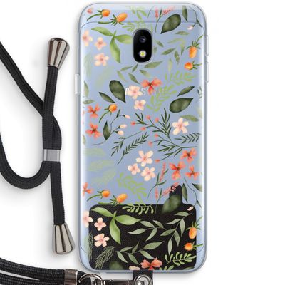 Sweet little flowers: Samsung Galaxy J3 (2017) Transparant Hoesje met koord