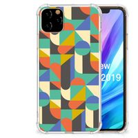 Apple iPhone 11 Pro Max Doorzichtige Silicone Hoesje Funky Retro - thumbnail