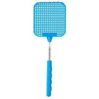 Vliegenmepper compact - Uitschuifbaar tot 60 cm - blauw - Insecten killer