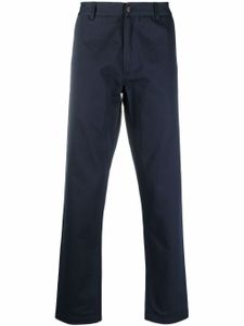 Universal Works pantalon droit à taille haute - Bleu