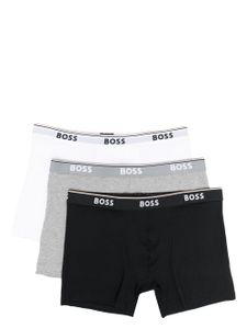 BOSS lot de trois boxers à bande logo - Noir