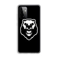 Angry Bear (black): Samsung Galaxy A72 Transparant Hoesje Angry Bear (black): Samsung Galaxy A72 Transparant Hoesje