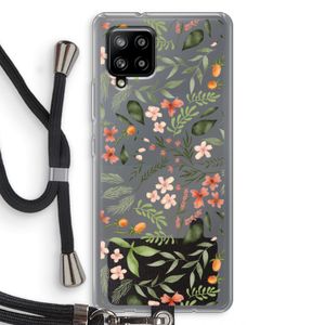 Sweet little flowers: Samsung Galaxy A42 5G Transparant Hoesje met koord