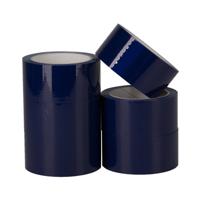 Pp acryl tape low noise 28 micron 50 mm x 66 meter donkerblauw | 6 stuks