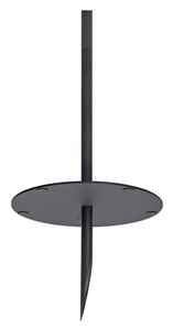 Aardpin aluminium antraciet voor ADEGAN/PLENUM