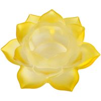 Sfeerlicht Lotus Glas Geel - thumbnail