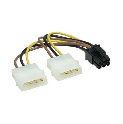 2x 4pins Molex naar 6pins PCI-E