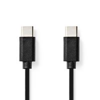 Nedis USB-Kabel | USB-C Male naar USB-C Male | 480 Mbps | 1 m | 1 stuks - CCGB60700BK10 CCGB60700BK10 - thumbnail