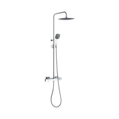Sanimar Niagara Regendoucheset Premium Met Kraan 37x132 cm Vierkant Chroom