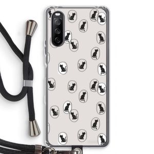 Miauw: Sony Sony Xperia 10 III Transparant Hoesje met koord