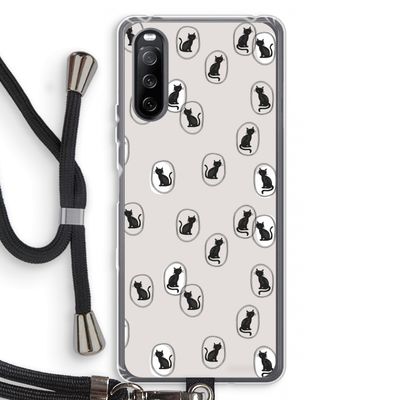 Miauw: Sony Sony Xperia 10 III Transparant Hoesje met koord