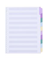 HEMA Tabbladen karton A4 - 20 stuks