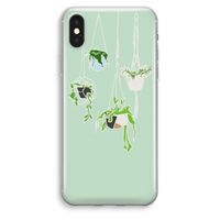 Hang In There: iPhone XS Max Transparant Hoesje