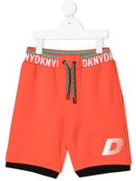 Dkny Kids short à bande logo - Orange